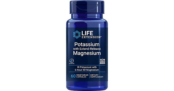 Life Extension Potassium with Extend-Release Magnesium - 60 vegetarian capsules