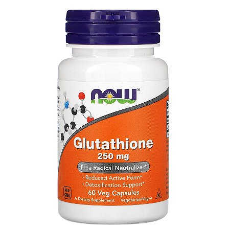 Glutathione 250mg (60 cápsulas) - Now Foods
