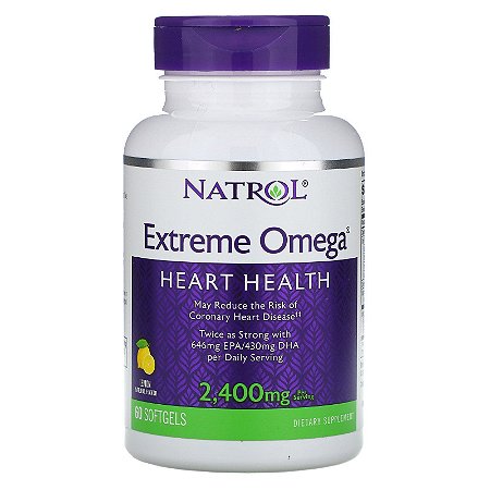 Natrol Extreme Omega - 1200 mg - 60 Cápsulas
