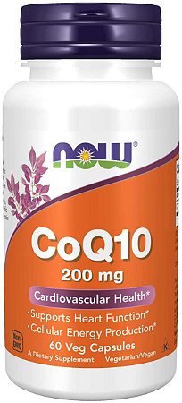 Coq10 200mg (60 cáspsulas veganas) Now Foods