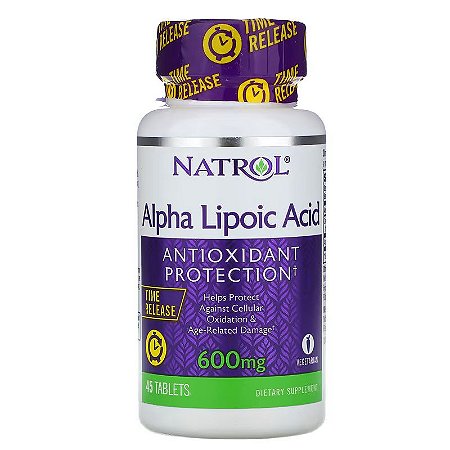Ácido Alfa-Lipóico(Alpha lipoic) 600 mg 45 Comp - Natrol