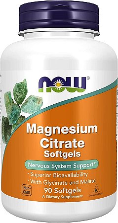 Magnesium Citrate (90 Softgels) - Now Foods