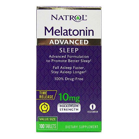 Melatonina Advanced Sleep 10mg (60 tabs) - Natrol
