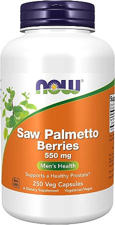 Saw Palmetto Berries 550 mg 250 Caps - Now Foods