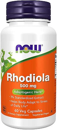 Rhodiola Rosea 500mg 60 Cápsulas Veg Now Foods