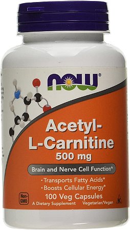 Acetyl L-carnitina 500mg 100cps Now
