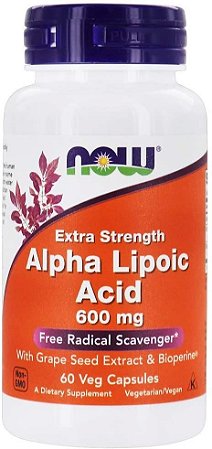 Ácido Alfa Lipóico Alpha-lipoic 600 Mg - 60 Cápsulas