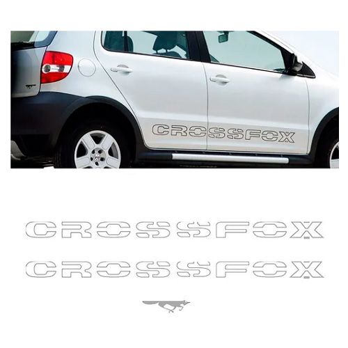 Faixa Decorativa Cross Fox 2005 a 2008 Prata Decal Line