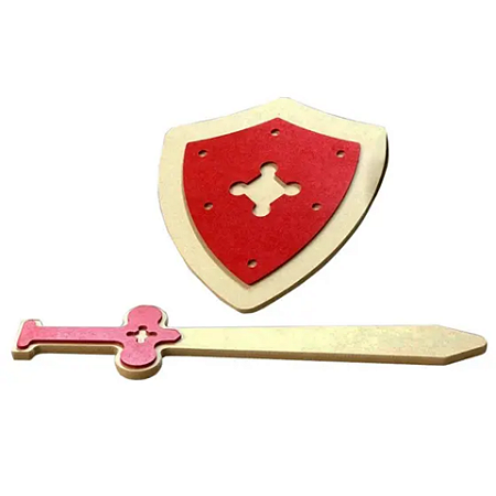 KIT ESCUDO E ESPADA