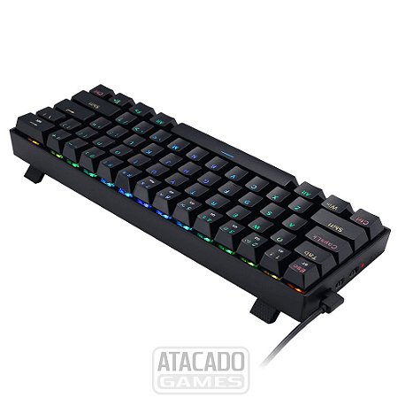 Teclado Redragon Draconic Wireless Black