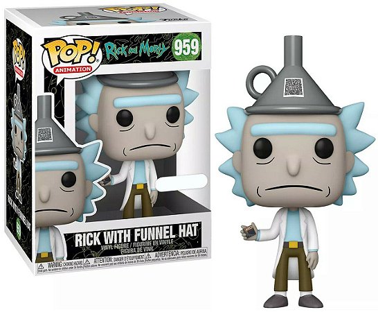 Funko Pop Rick With Funnel Hat  Rick and Morty 959