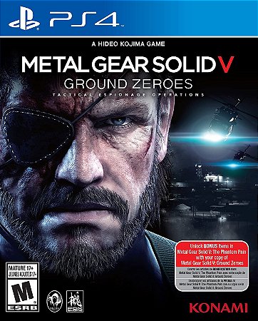 Metal Gear Solid V Ground Zeroes seminovo PS4