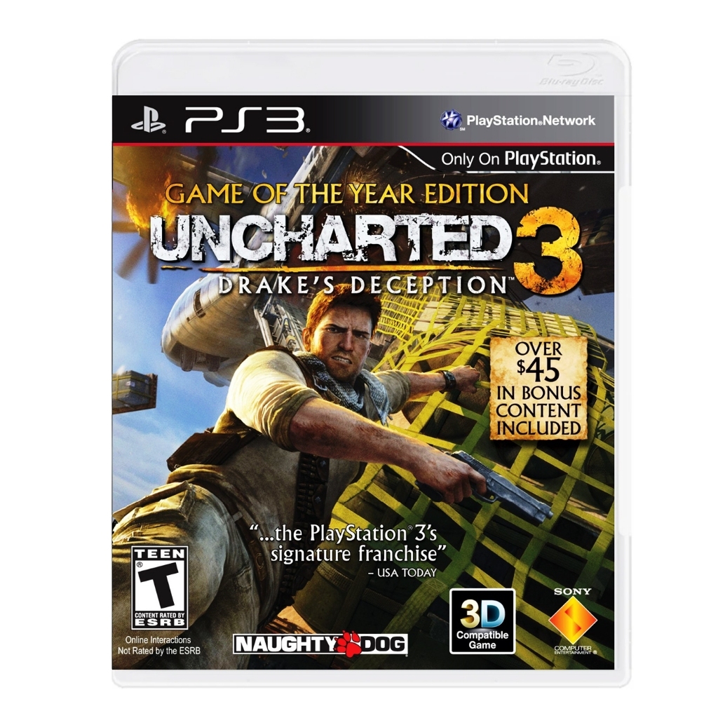Uncharted Drake's Deception 3 ( Game Of The Year Edition ) Seminovo - PS3