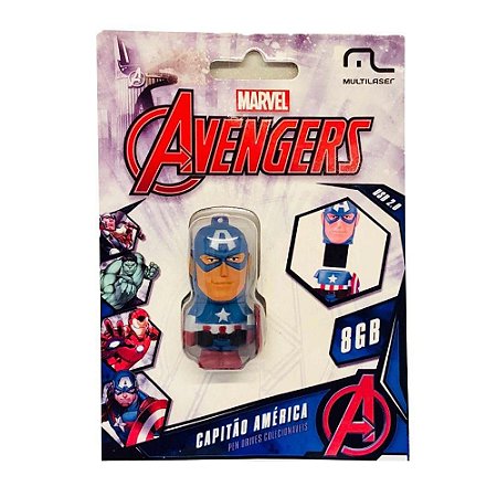 Pen Drive Marvel Avengers - Capitão América