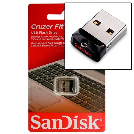 Pen Drive 16gb USB Sandisk Cruzer Fit
