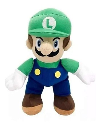 Pelucia Turma Mario Bros LUIGI