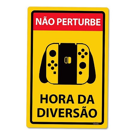 Placa Decorativa 24x16 Hora Da Diversão NX