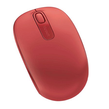 Mouse Microsoft 1850 Sem Fio - Vermelho