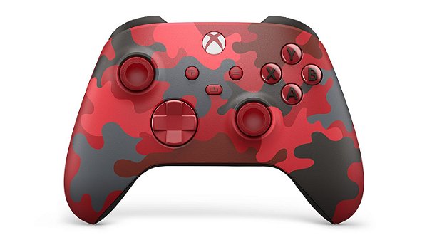 Controle Xbox daystrike Camo Special Edition Vermelho