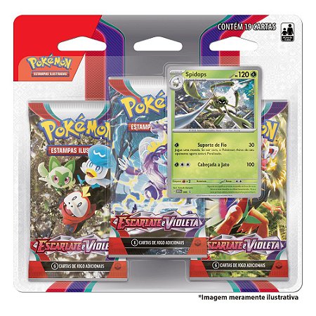 Blister triplo Pokemon Escarlate e Violeta Spidops