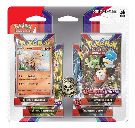 Blister Quadruplo Pokemon Escarlate e Violeta Arcanine