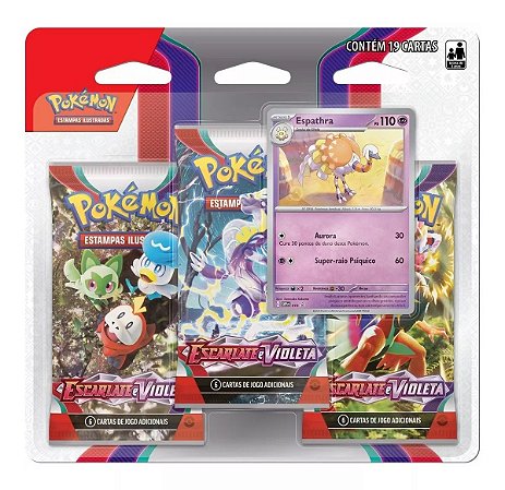 Blister triplo Pokemon Escarlate e Violeta Espathra