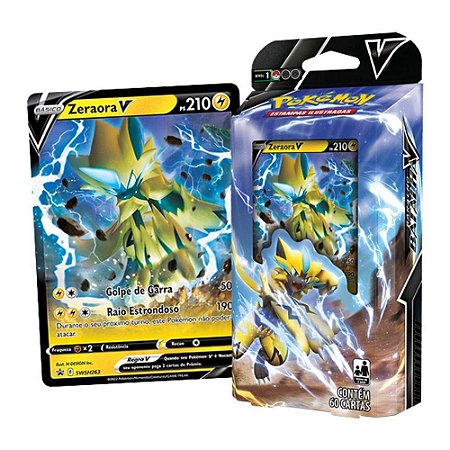 Cartas Pokémon Batalha V Zeraora 60 Cartas