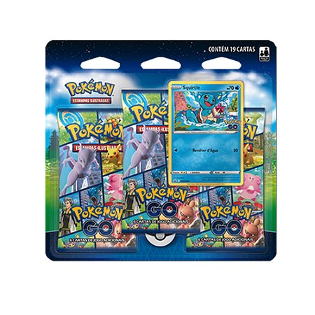 Blister Triplo Pokemon Go 19 cartas- Squirtle
