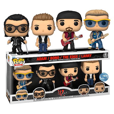 Funko Pop Rocks U2 Zoo Tv Adam - Bono - The Edge - Larry 4