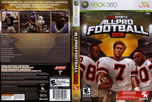 ALL-PRO FOOTBALL 2k8 seminovo Xbox 360