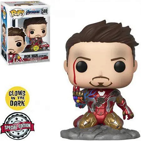 Pop Funko Marvel Avengers Iron Man 580 Glows In The Dark