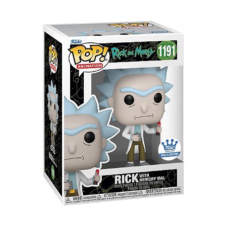 Pop Funko Rick And Morty - Rick With  Memory Vial 1191