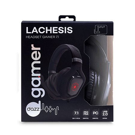 Headset Gamer Lachesis Diamond 7.1 Usb 2.0 Preto