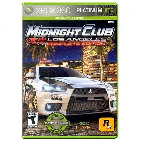 Midnight Club Los Angeles Complete Edition Xbox 360 Seminovo