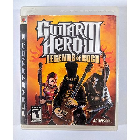 Guitar Hero 3 Legends of Rock  seminovo PS3