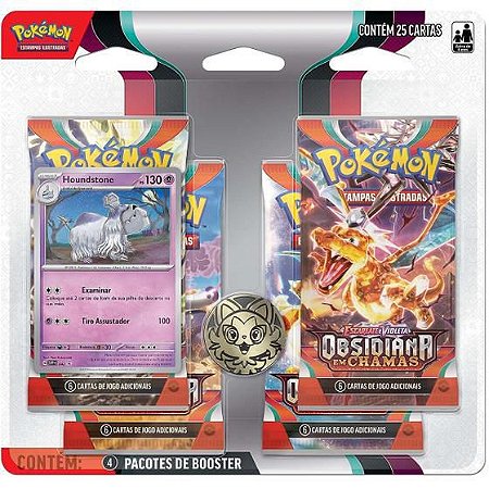 Blister Quadruplo - Obsidiana Em Chamas Houndstone