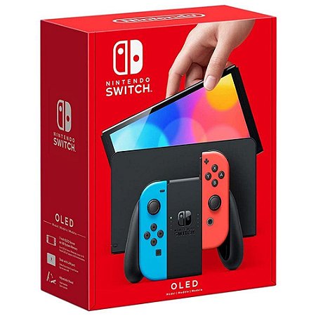 Nintendo Switch OLED Neon 64GB Seminovo