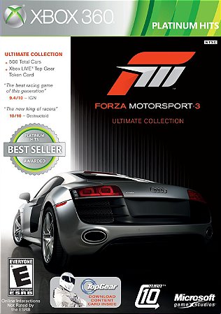 Forza Motorsport 3 Ultimate collection - XBOX 360 Seminovo