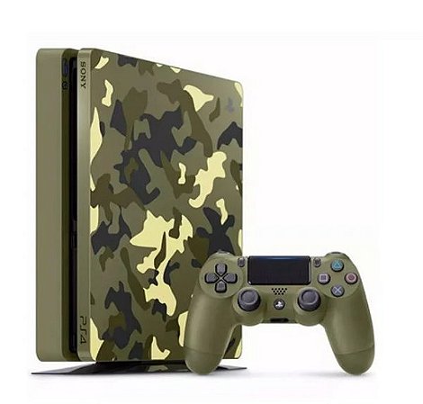 Console Playstation 4 Slim 1TB WWII Seminovo