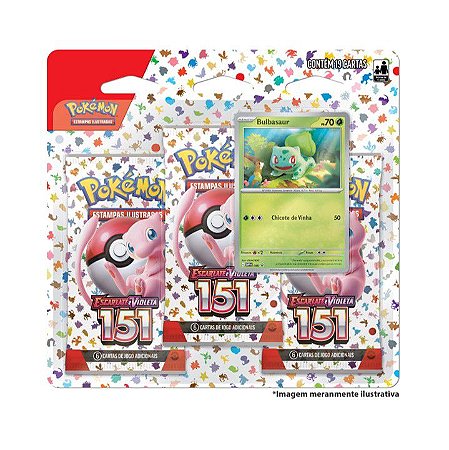 Blister Triplo - 151 Bulbasaur