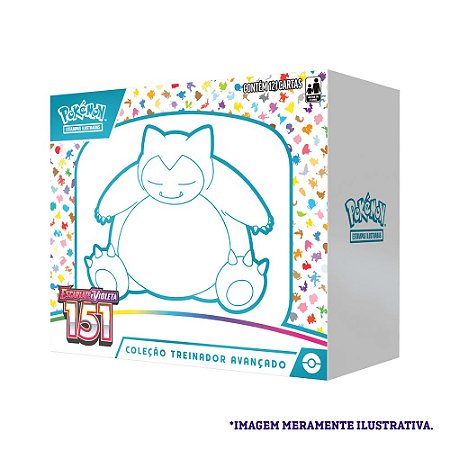 Box Pokemon Treinador Avançado Escarlate Snorlax Violeta 151
