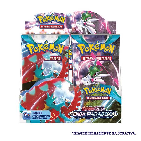 Booster Box Pokémon Fenda Paradoxal Escarlate Violeta Ev4