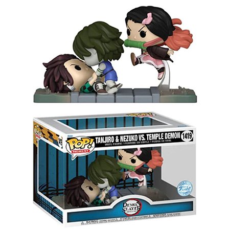 Pop Funko Demon Slayer Tanjiro & Nezuko Vs. Temple Demon 1419