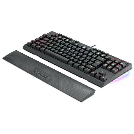 Teclado Óptico-Mecânico Gamer Redragon Broadsword Pro Rgb Switch Marrom