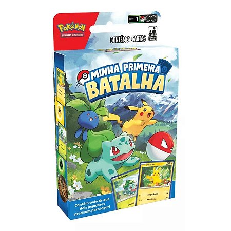 Pokemon Deck Minha Primeira Batalha Pikachu e Bulbasaur