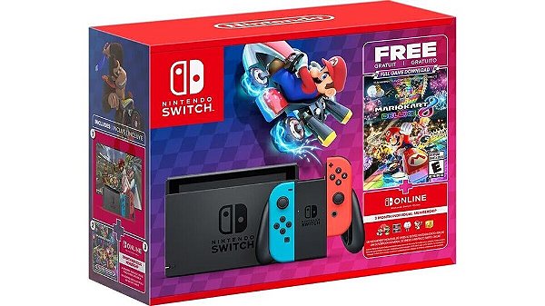 Nintendo Switch 32gb neón Ed. Mario Kart 8