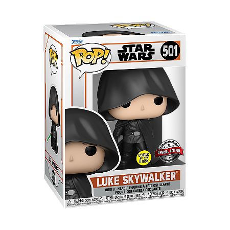 Funko Pop Star Wars Luke Skywalker 501 Glows Edição Especial