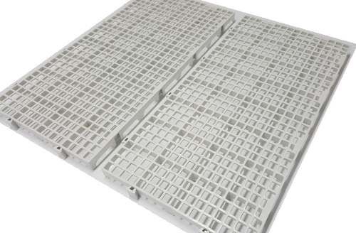 10 Pisos Plastico Branco Estrado Plast 50x25cm Multi Canil