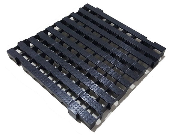 20pcs Pallet Palete Estrado Plástico 50x50cm Preto