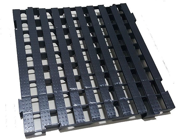 170pcs Pallet Palete Estrado Plástico 50x50cm Preto